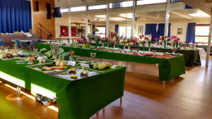 Hall ready for viewing